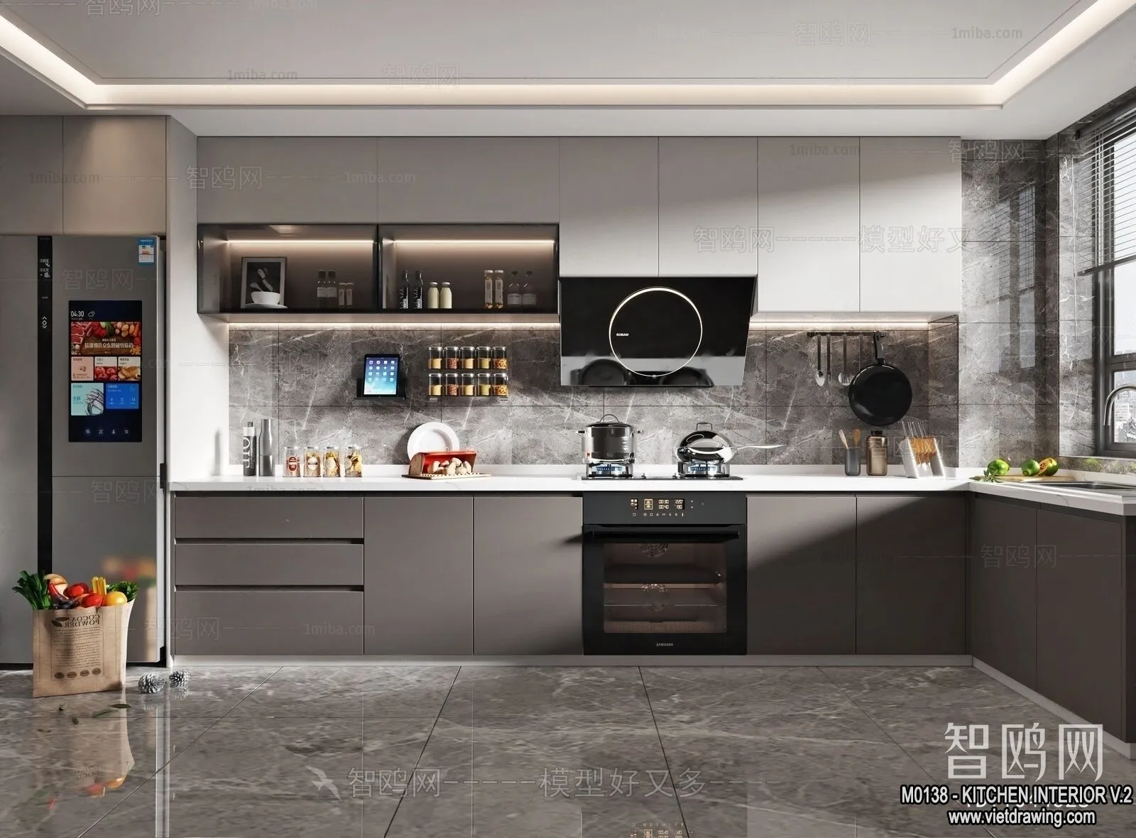 Kitchen - Modern Style Interior 3D Scenes - 110
