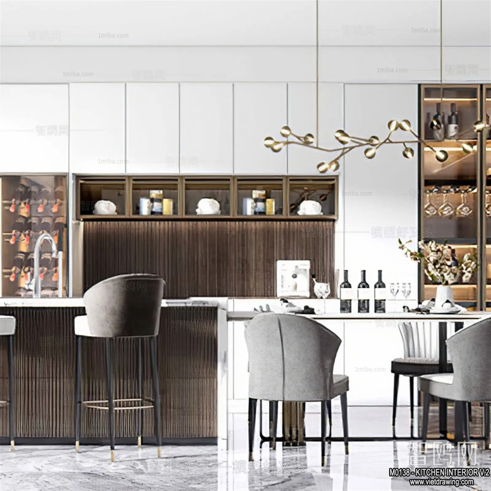 Kitchen - Modern Style Interior 3D Scenes - 114