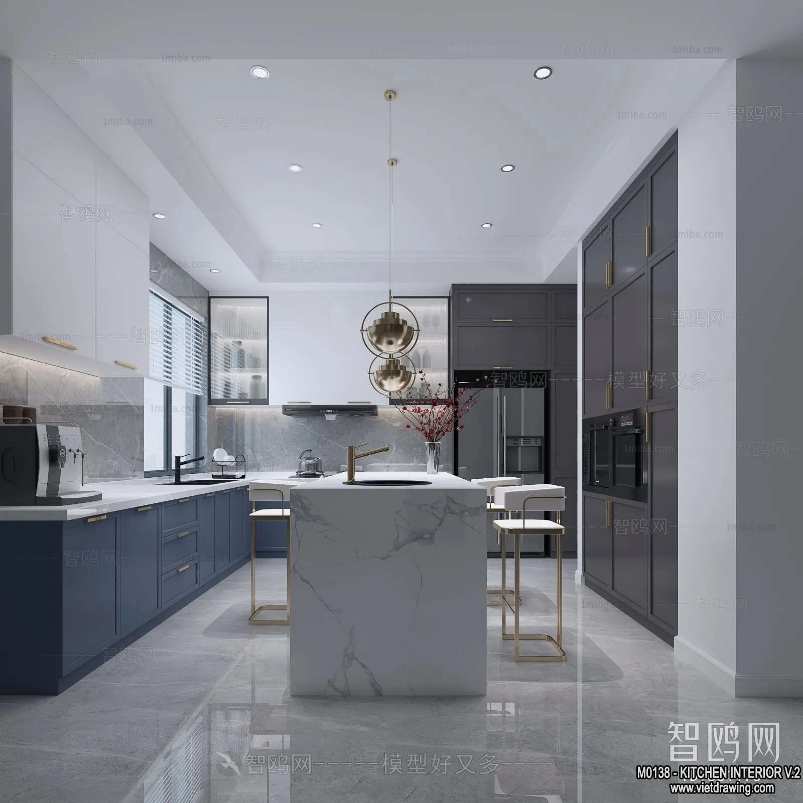 Kitchen - Modern Style Interior 3D Scenes - 115