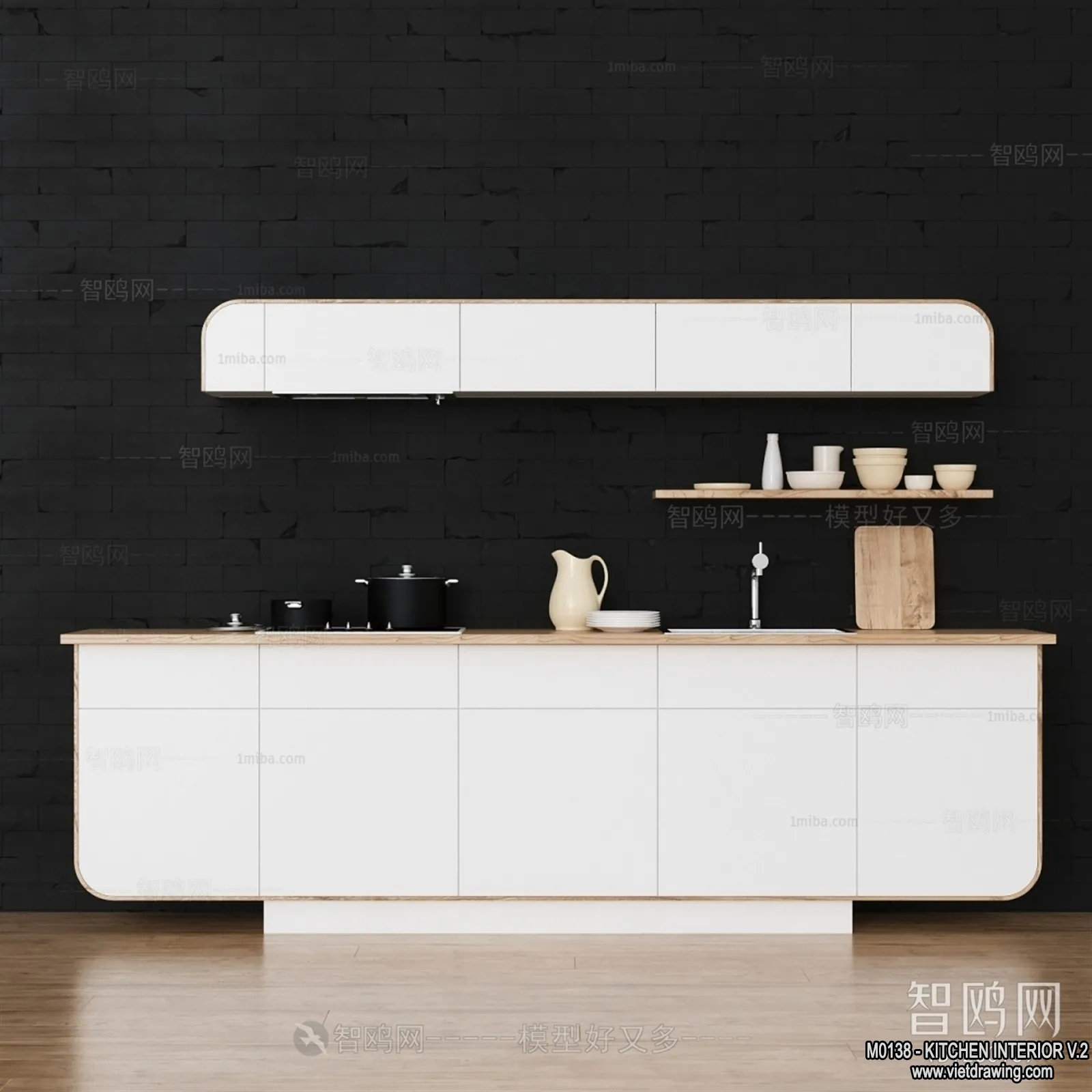 Kitchen - Modern Style Interior 3D Scenes - 116