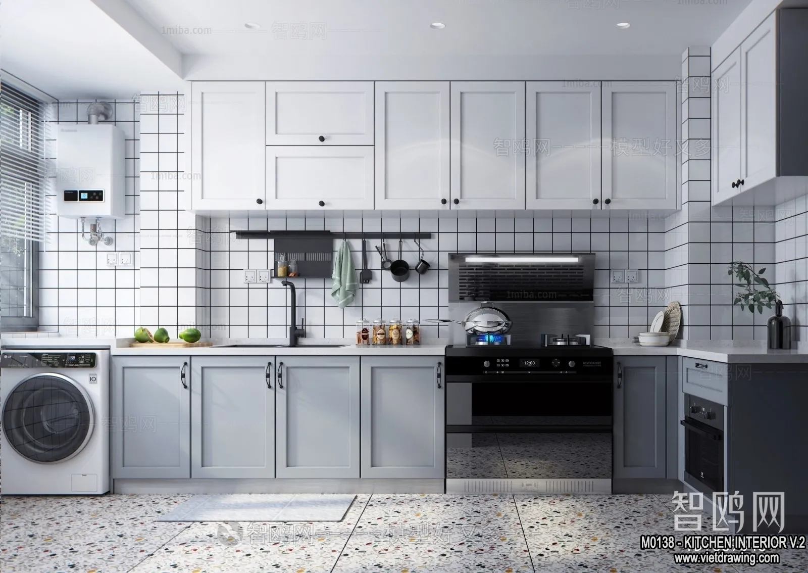 Kitchen - Modern Style Interior 3D Scenes - 121