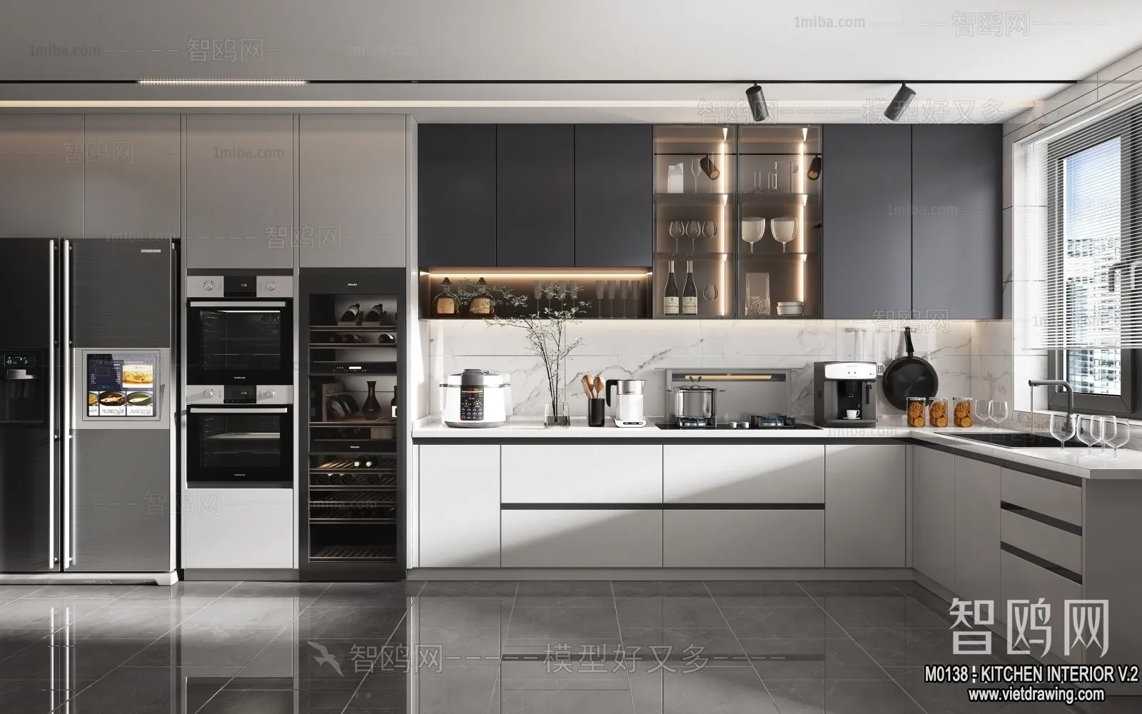 Kitchen - Modern Style Interior 3D Scenes - 128