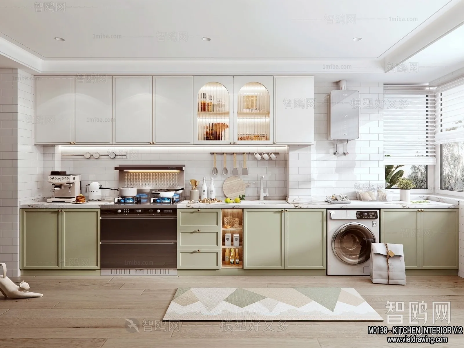 Kitchen - Modern Style Interior 3D Scenes - 134