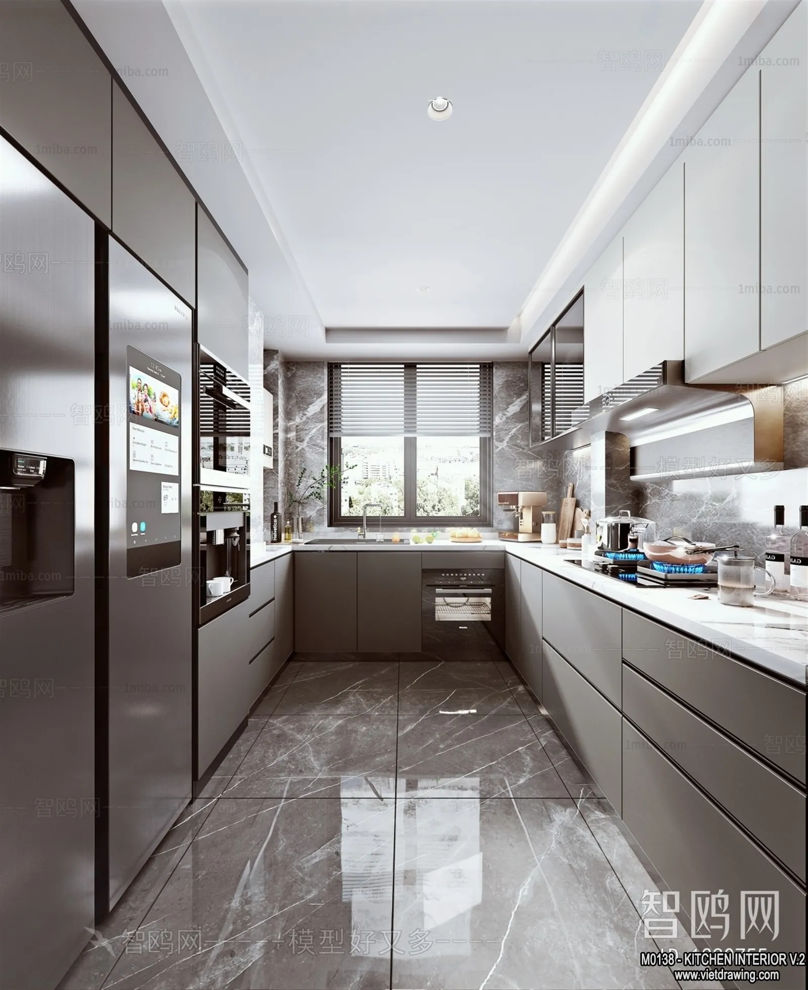 Kitchen - Modern Style Interior 3D Scenes - 135