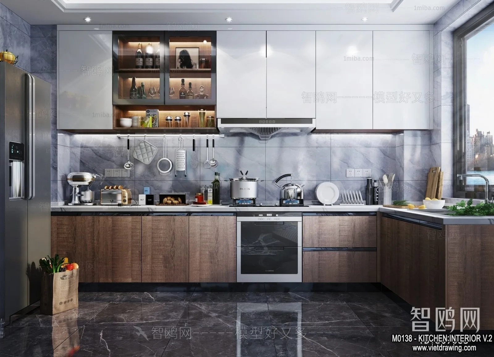 Kitchen - Modern Style Interior 3D Scenes - 145