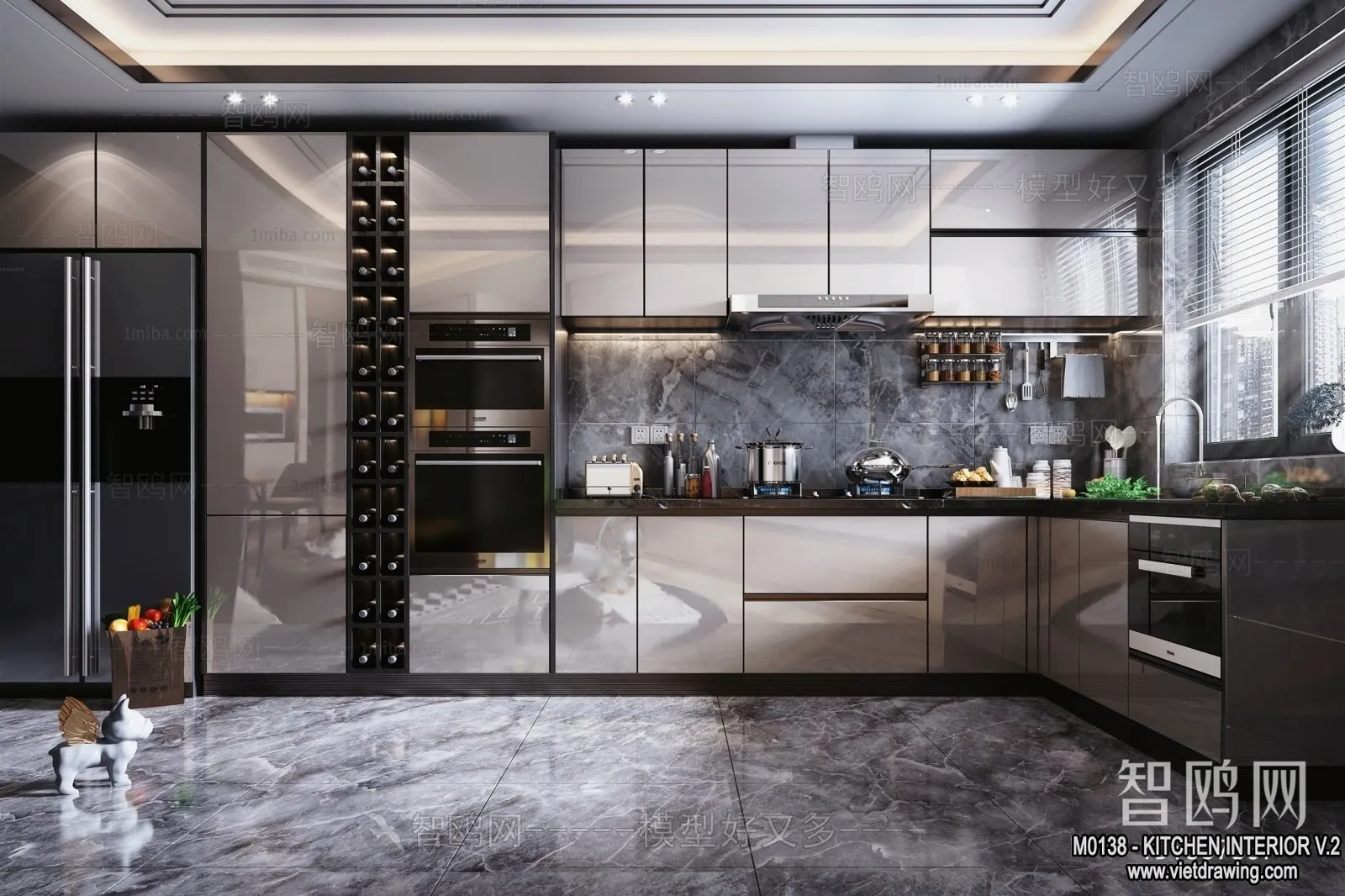 Kitchen - Modern Style Interior 3D Scenes - 150