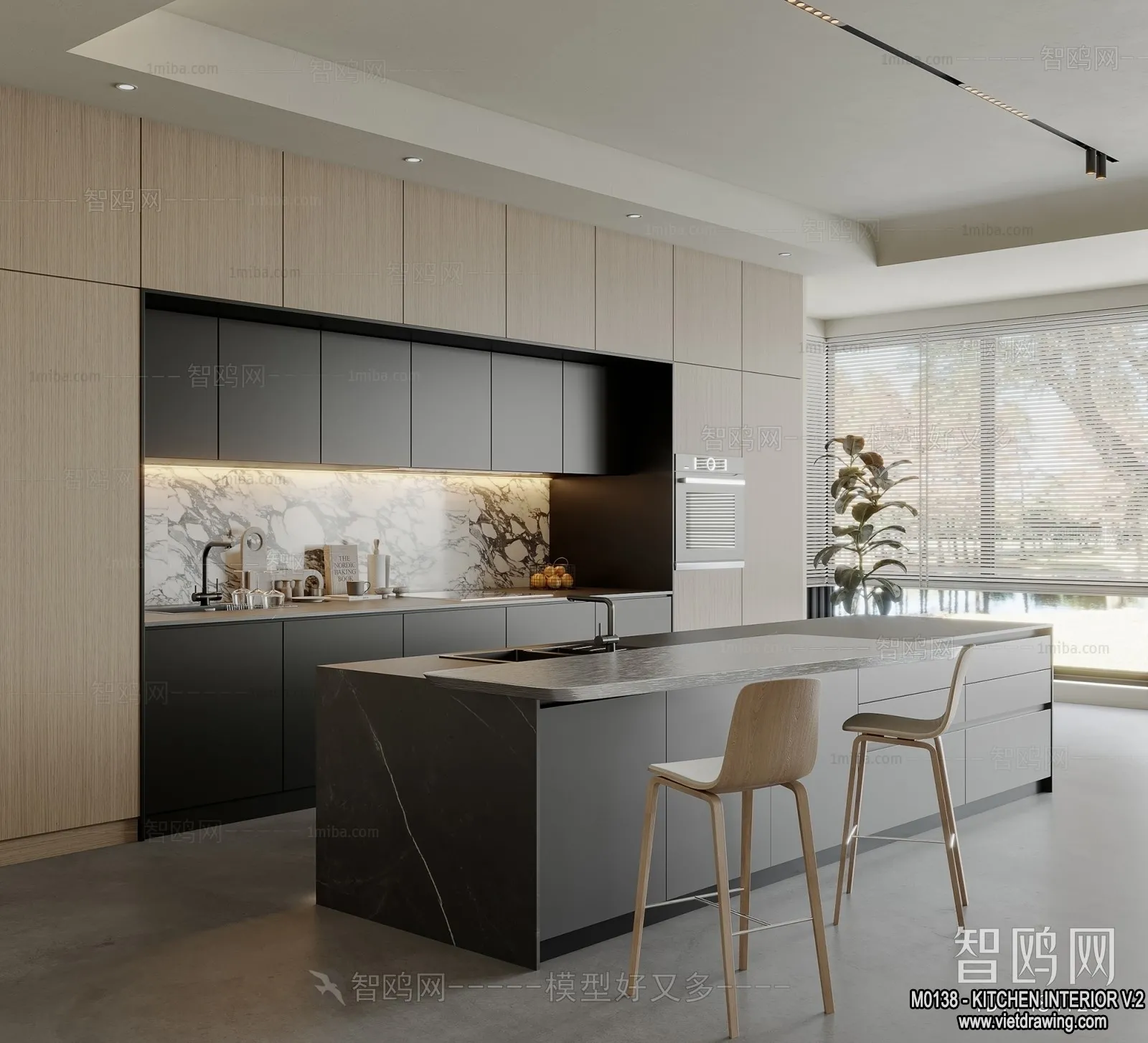 Kitchen - Modern Style Interior 3D Scenes - 151