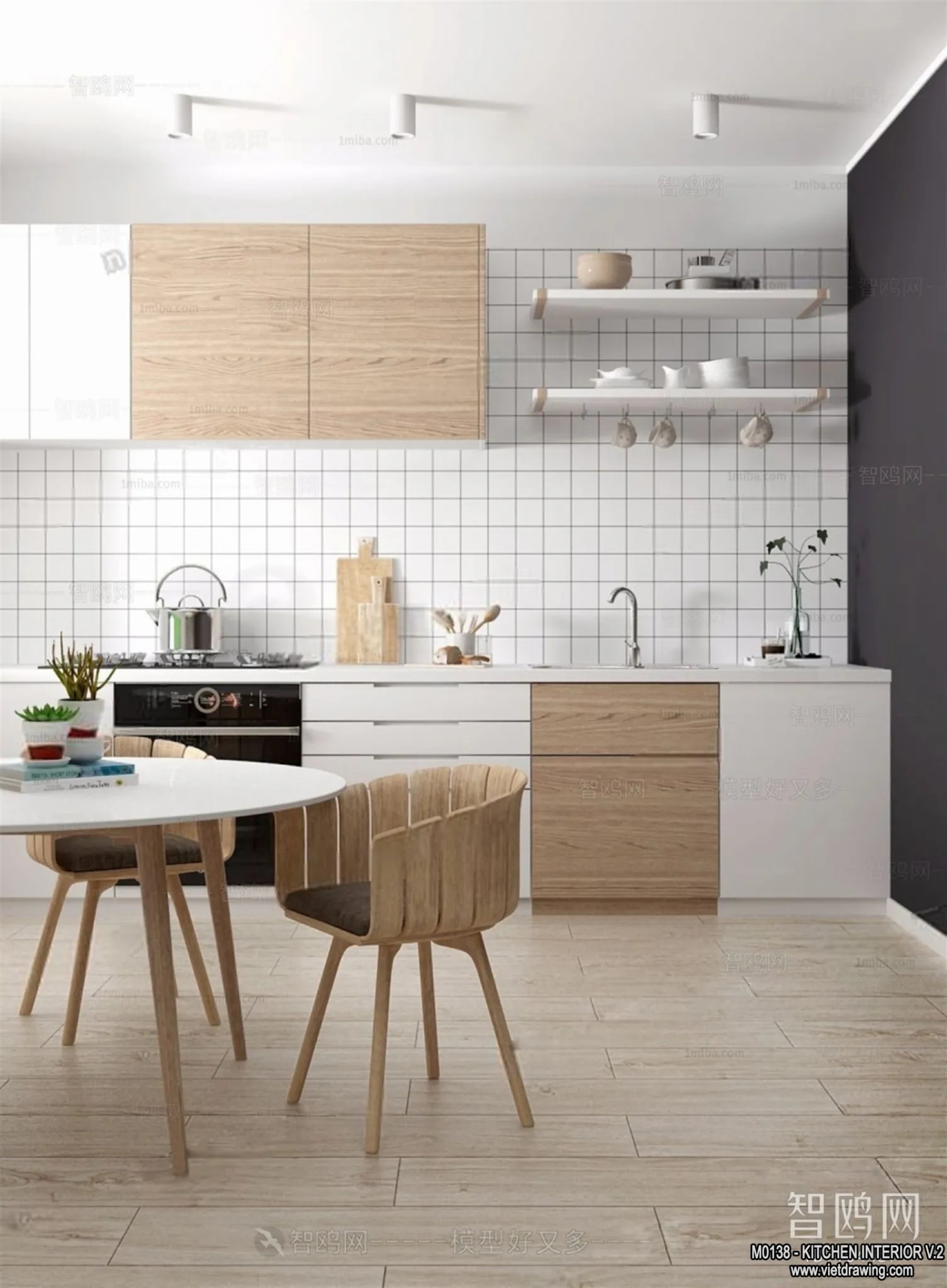 Kitchen - Modern Style Interior 3D Scenes - 152