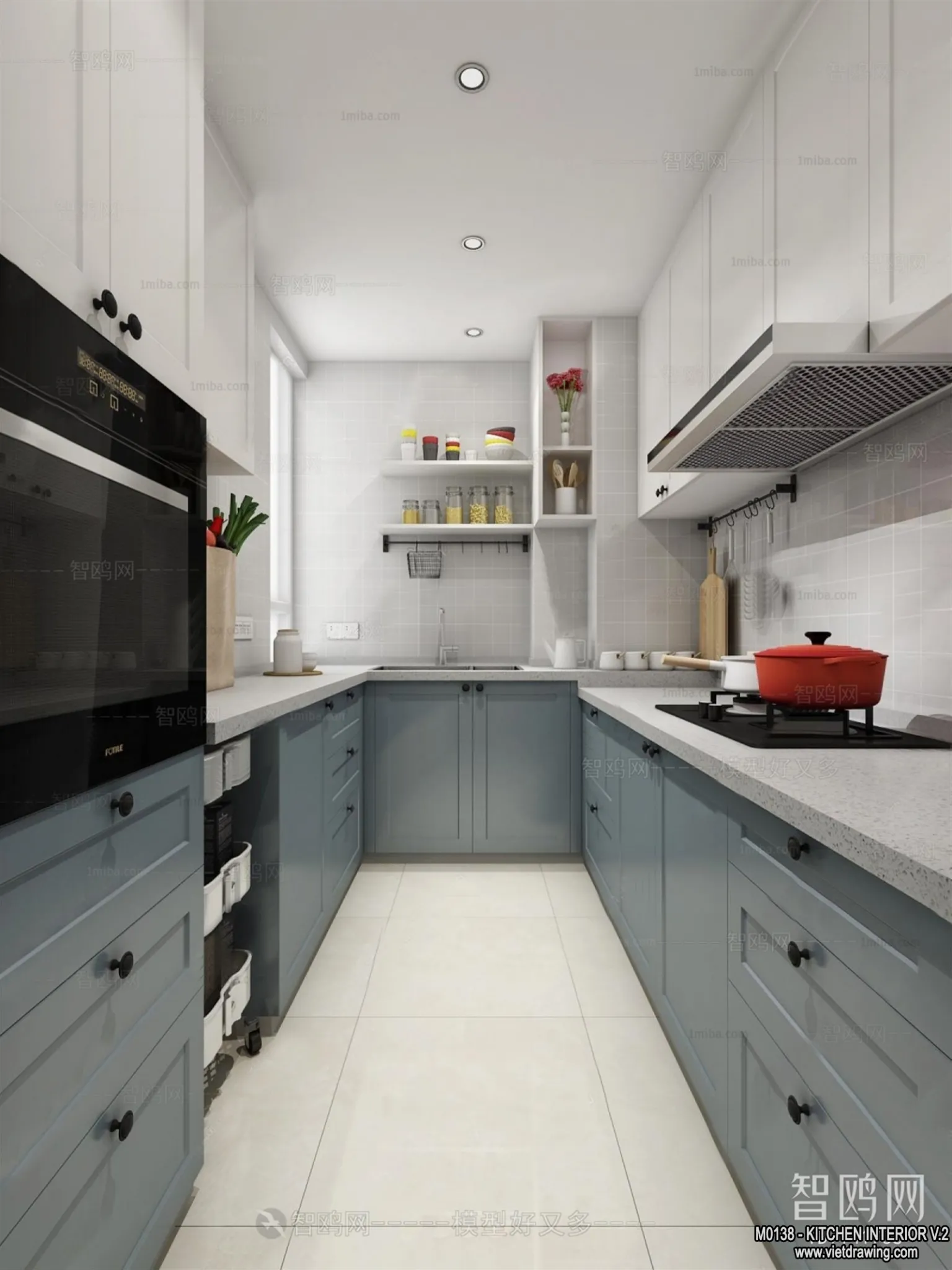 Kitchen - Modern Style Interior 3D Scenes - 156