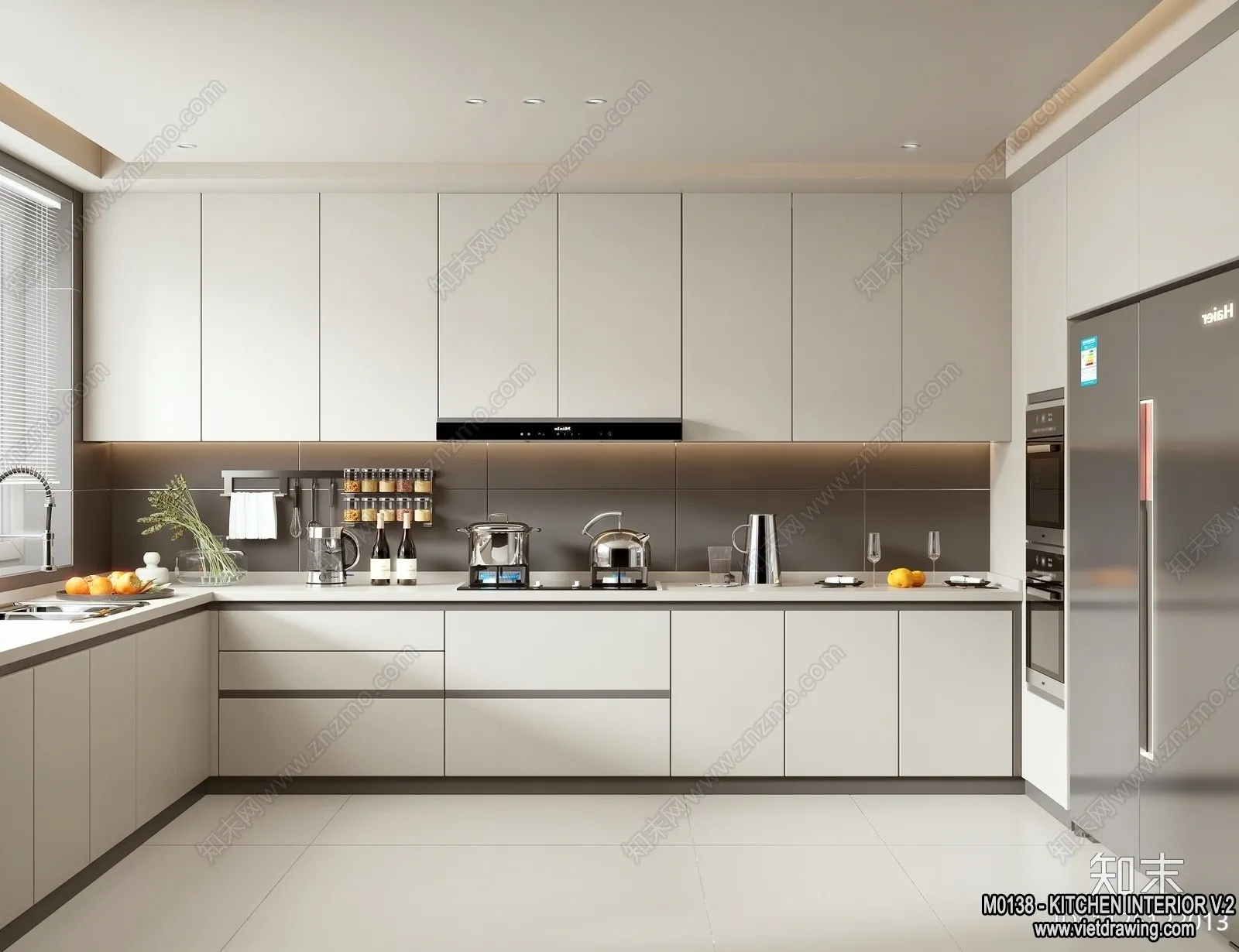 Kitchen - Modern Style Interior 3D Scenes - 160