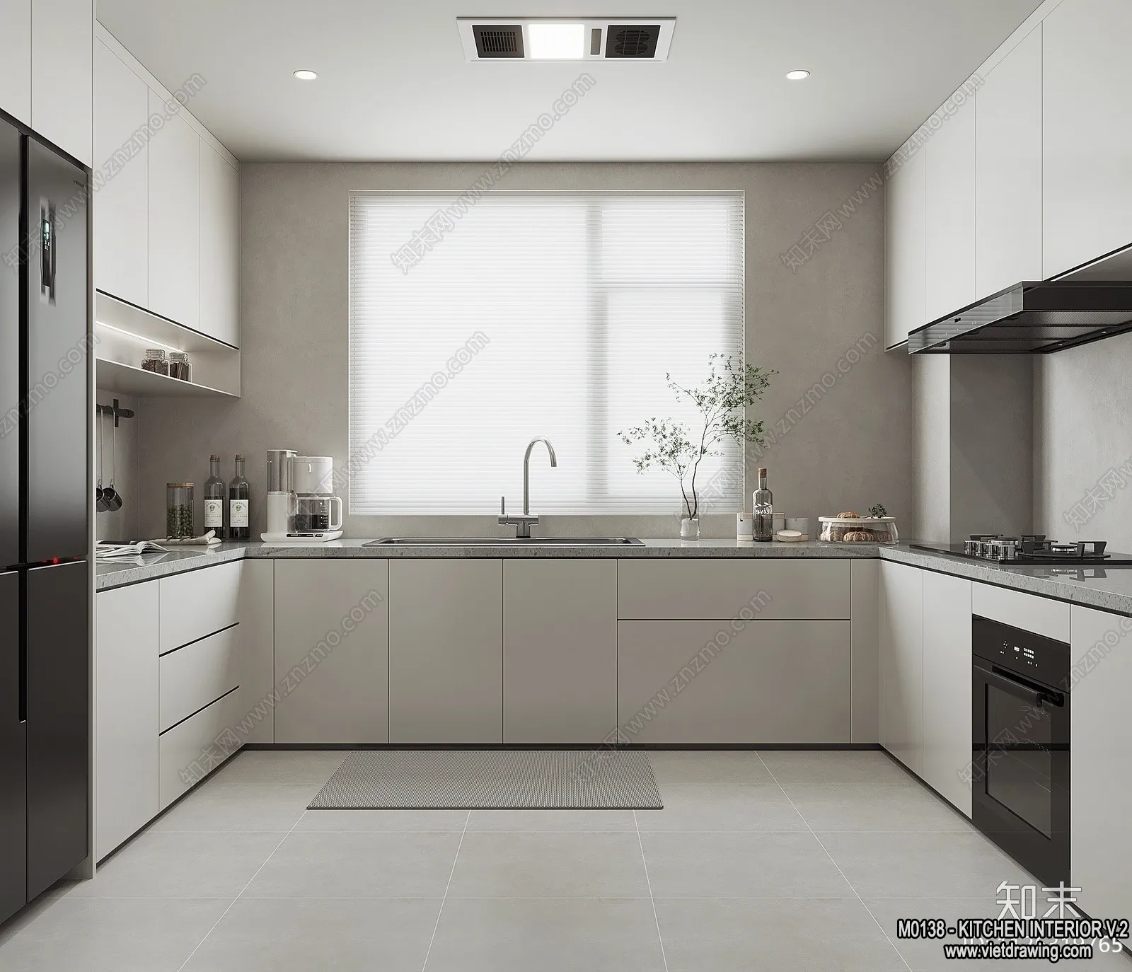 Kitchen - Modern Style Interior 3D Scenes - 163