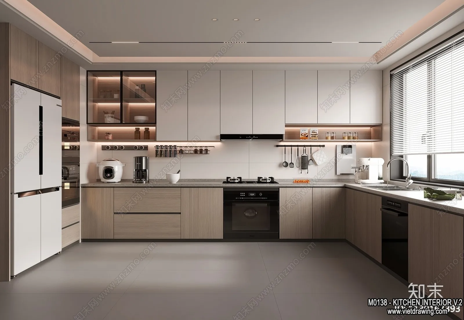 Kitchen - Modern Style Interior 3D Scenes - 166