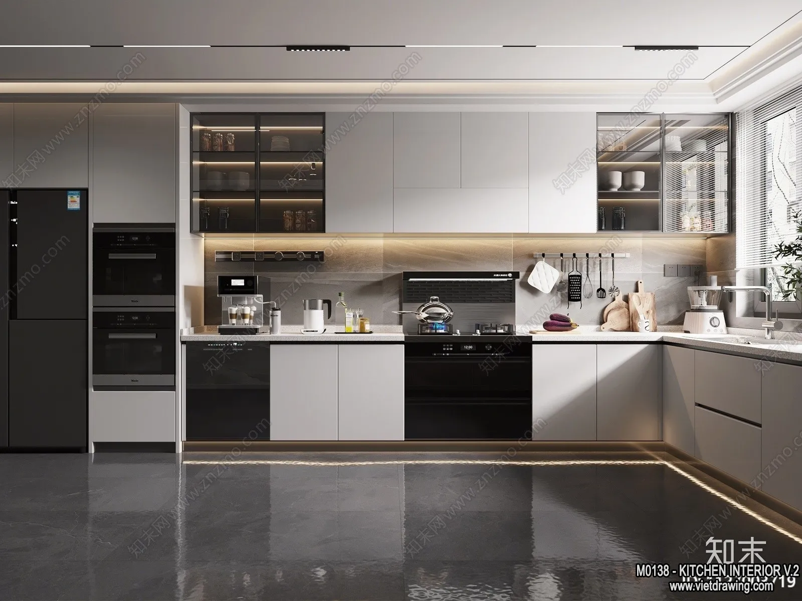 Kitchen - Modern Style Interior 3D Scenes - 170