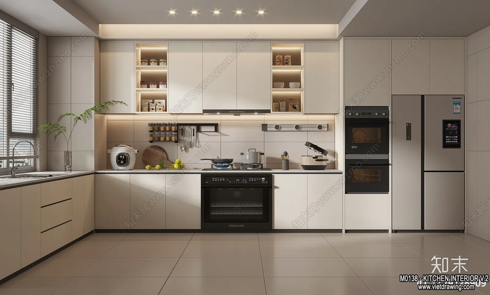 Kitchen - Modern Style Interior 3D Scenes - 171