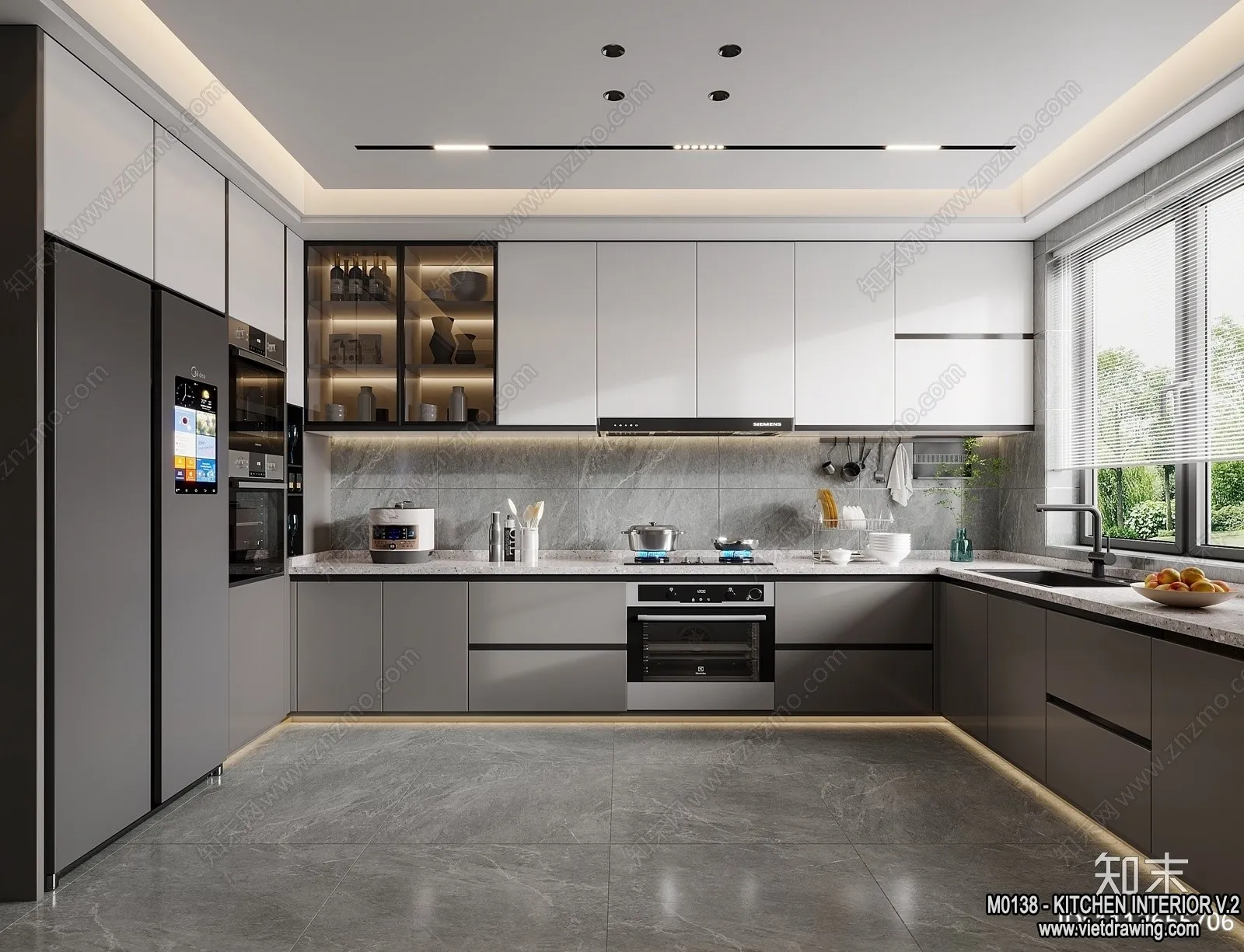 Kitchen - Modern Style Interior 3D Scenes - 174
