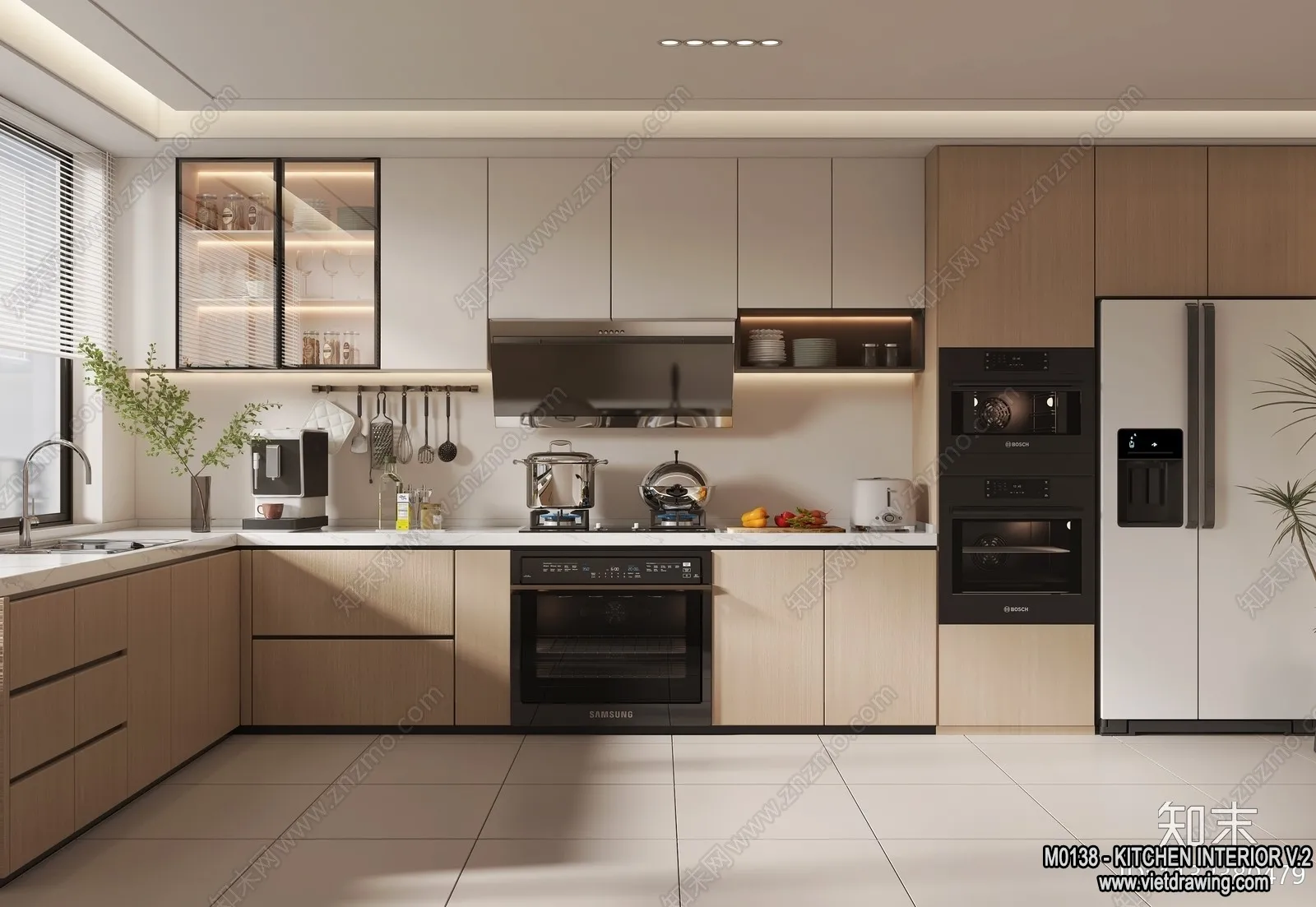 Kitchen - Modern Style Interior 3D Scenes - 175