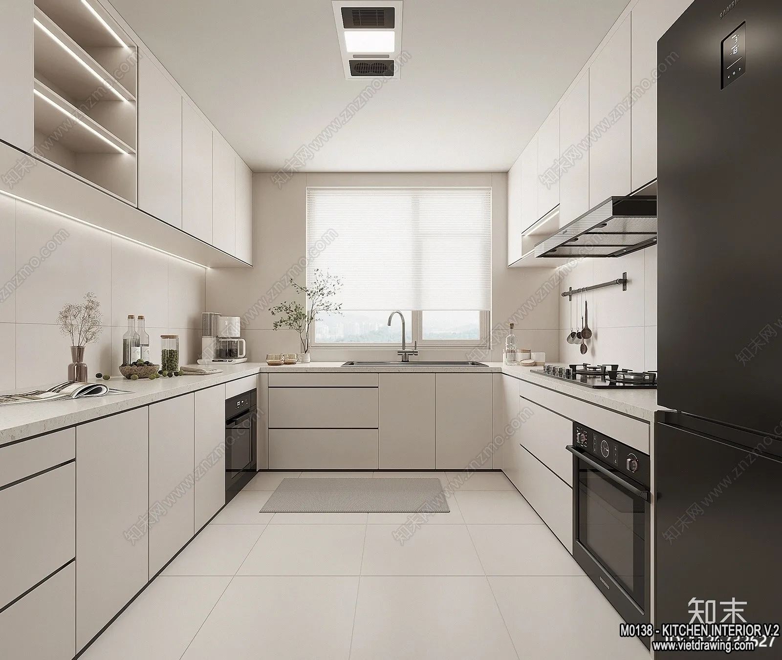 Kitchen - Modern Style Interior 3D Scenes - 176