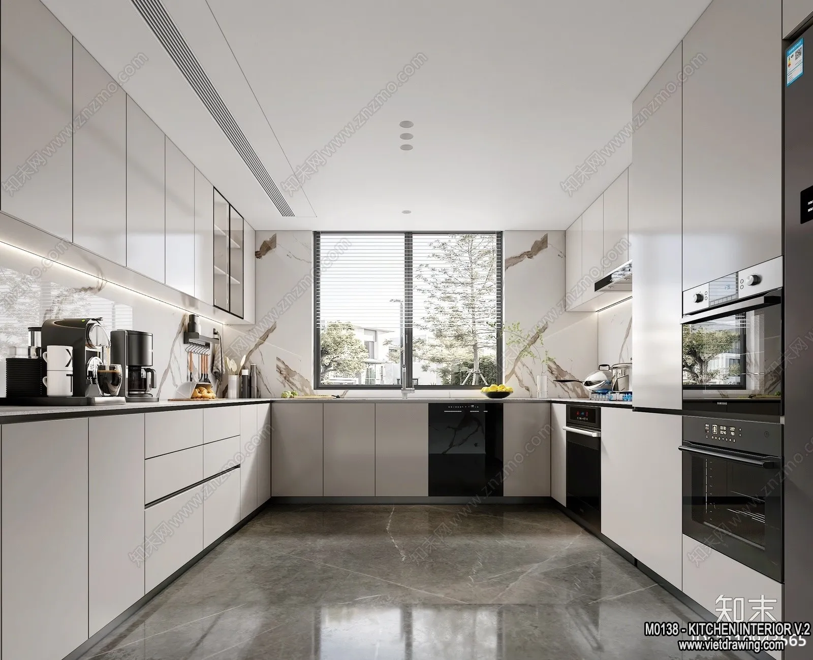 Kitchen - Modern Style Interior 3D Scenes - 177