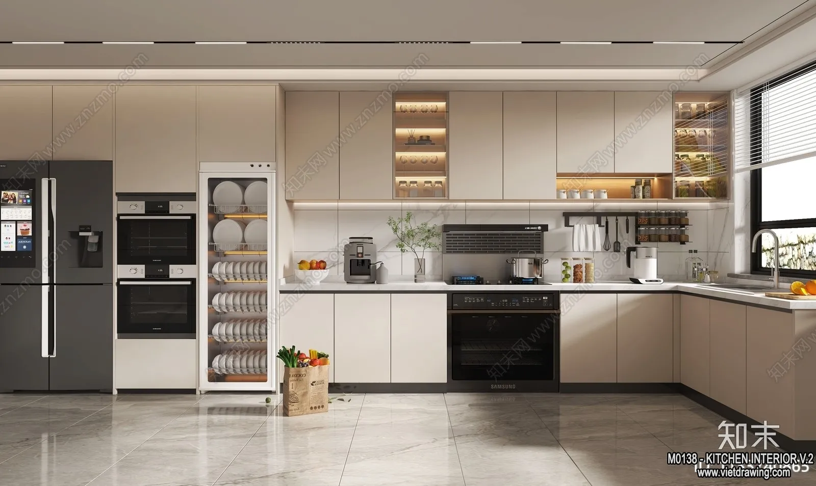 Kitchen - Modern Style Interior 3D Scenes - 179