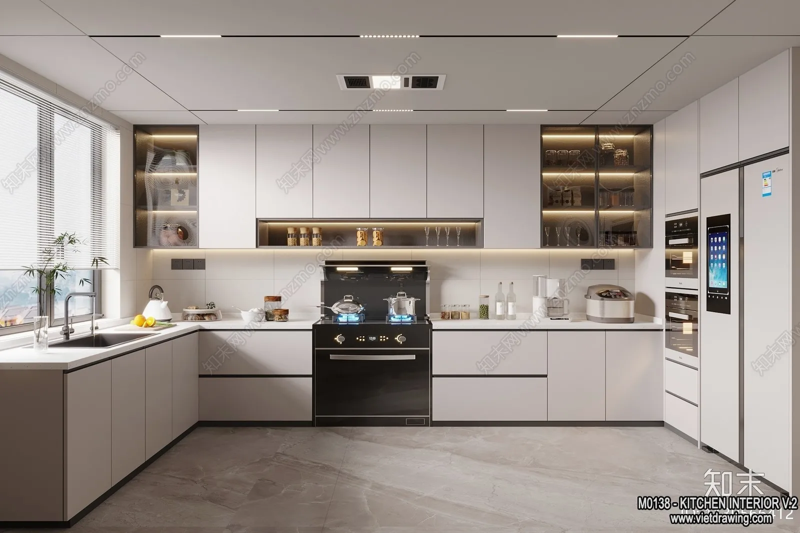 Kitchen - Modern Style Interior 3D Scenes - 180