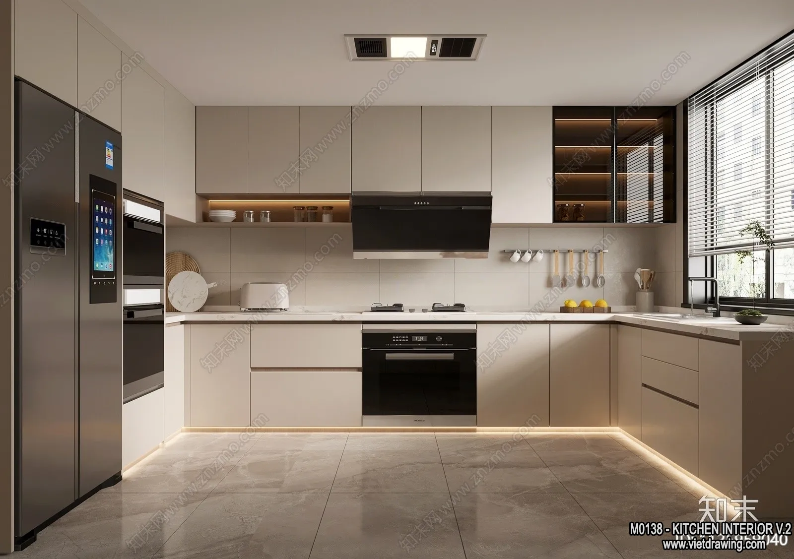 Kitchen - Modern Style Interior 3D Scenes - 184