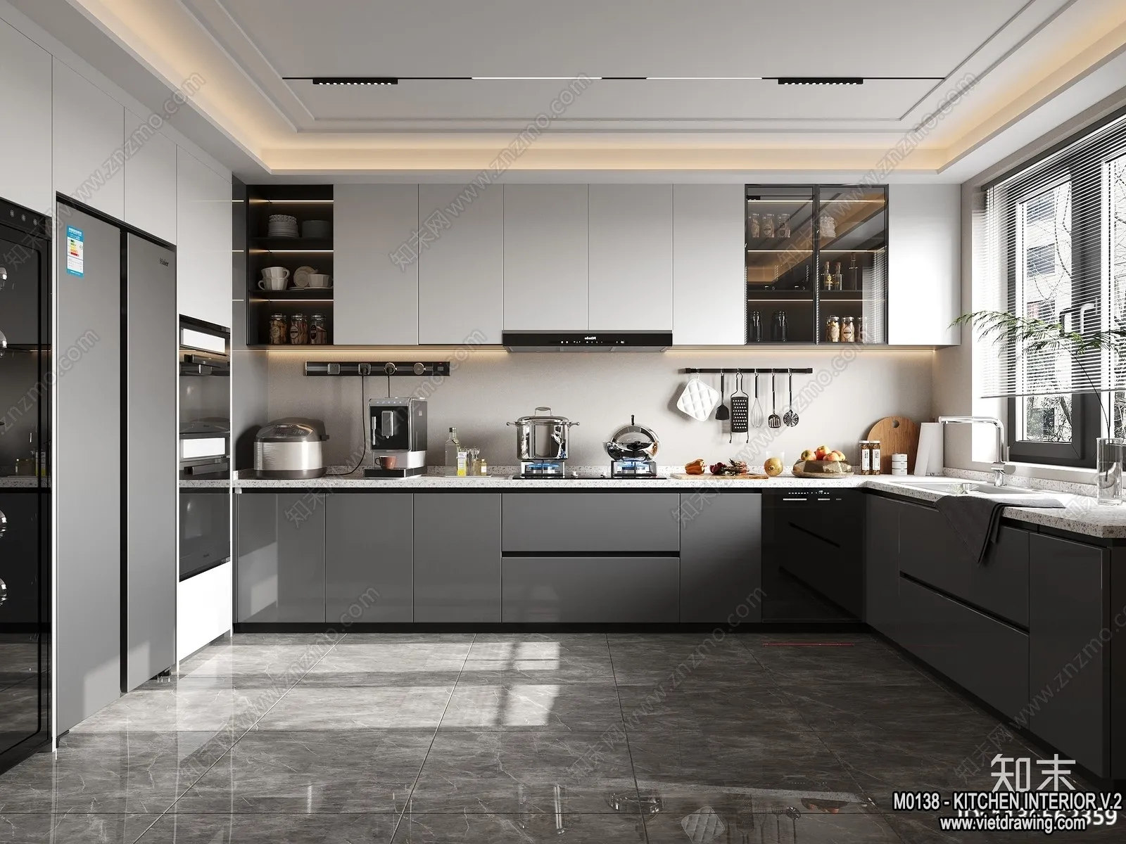 Kitchen - Modern Style Interior 3D Scenes - 185