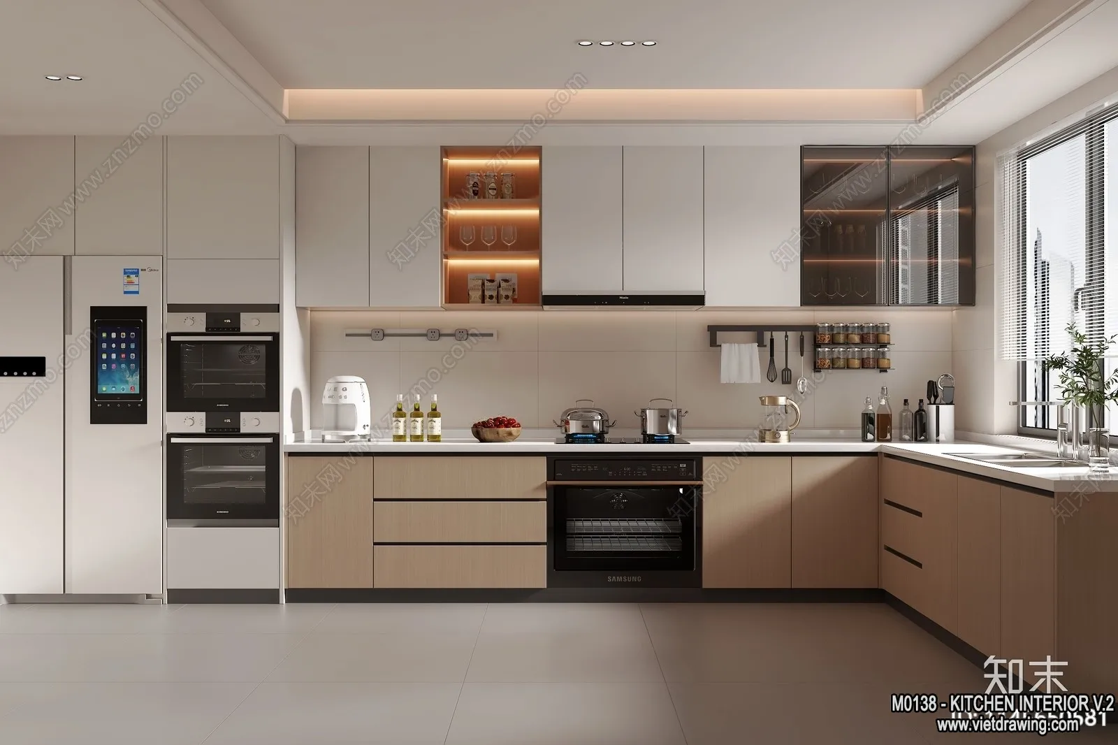 Kitchen - Modern Style Interior 3D Scenes - 187