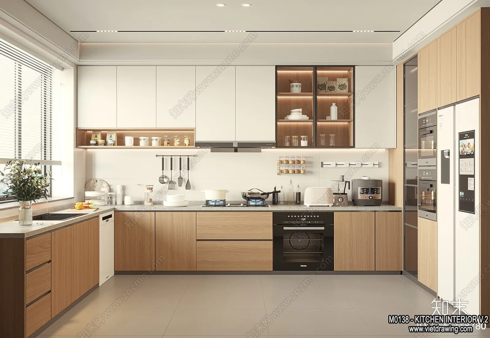 Kitchen - Modern Style Interior 3D Scenes - 190