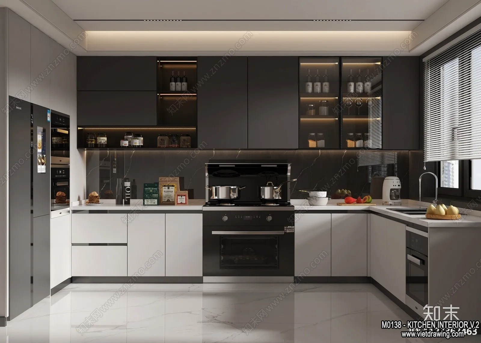 Kitchen - Modern Style Interior 3D Scenes - 191