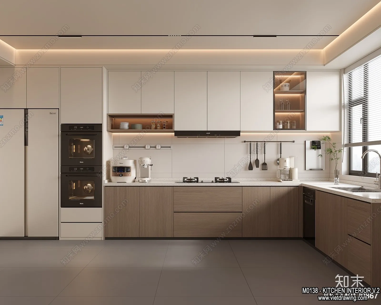 Kitchen - Modern Style Interior 3D Scenes - 192