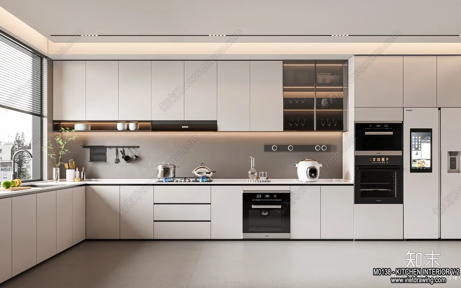 Kitchen - Modern Style Interior 3D Scenes - 194