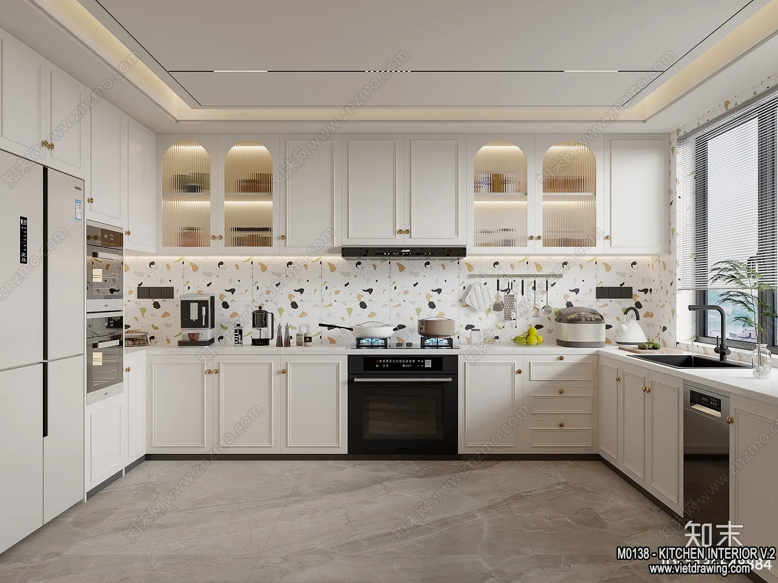Kitchen - Modern Style Interior 3D Scenes - 195