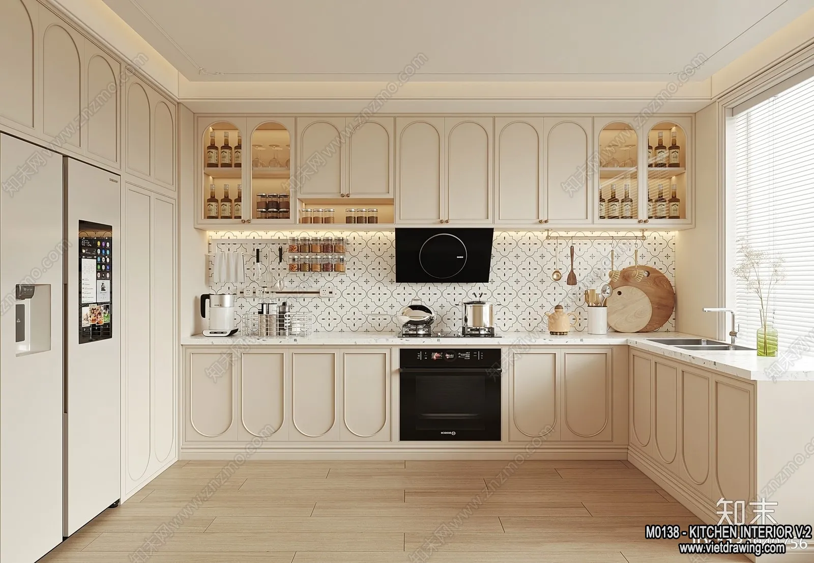 Kitchen - Modern Style Interior 3D Scenes - 196