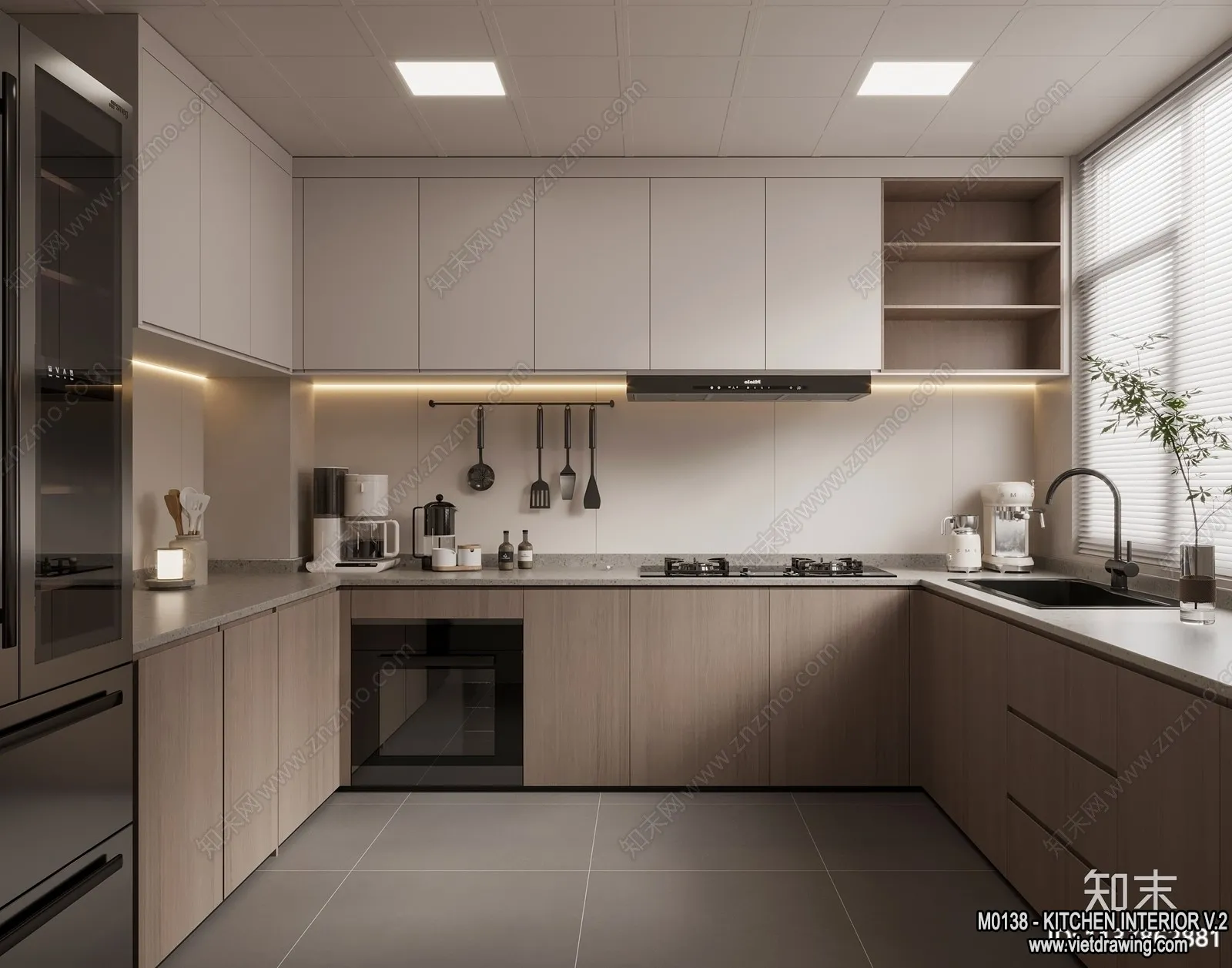 Kitchen - Modern Style Interior 3D Scenes - 199