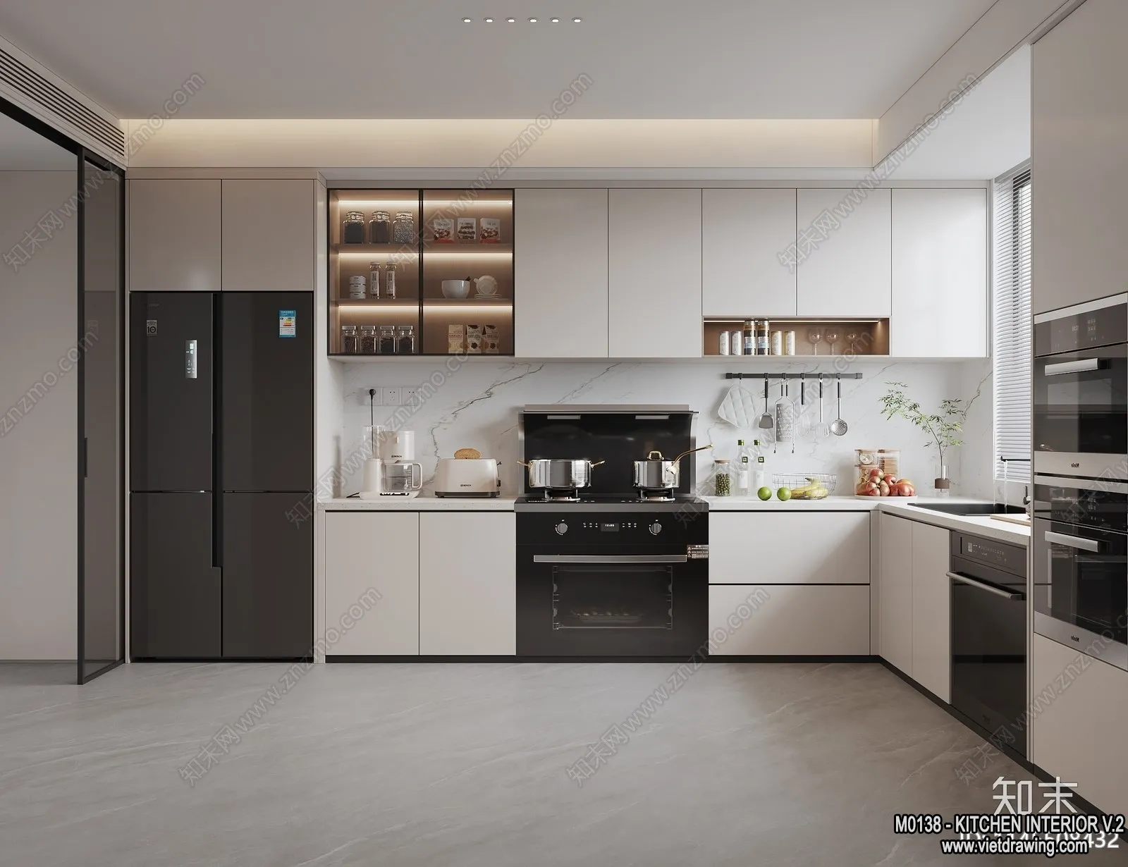 Kitchen - Modern Style Interior 3D Scenes - 202
