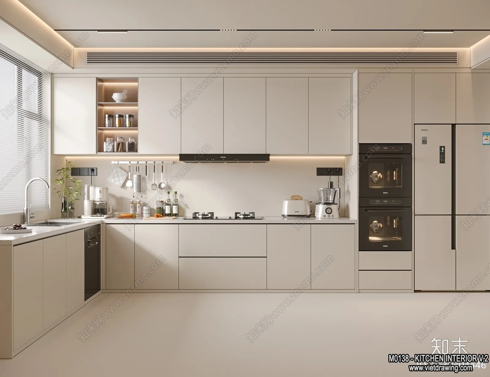 Kitchen - Modern Style Interior 3D Scenes - 205