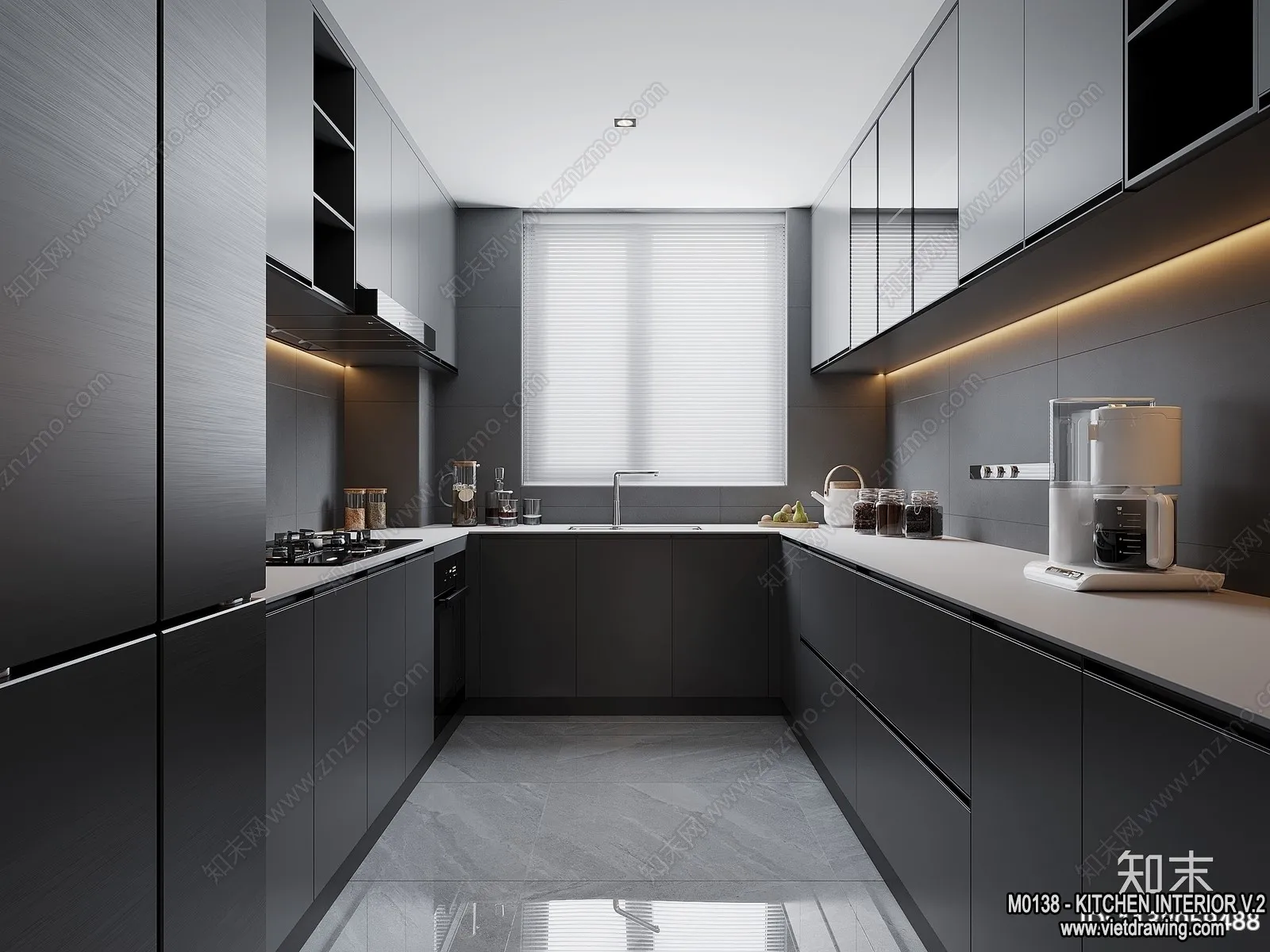Kitchen - Modern Style Interior 3D Scenes - 206
