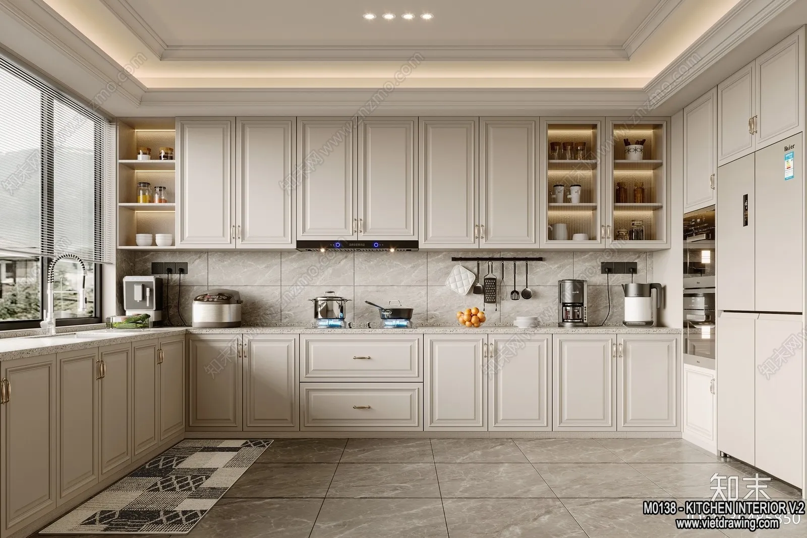 Kitchen - Modern Style Interior 3D Scenes - 208