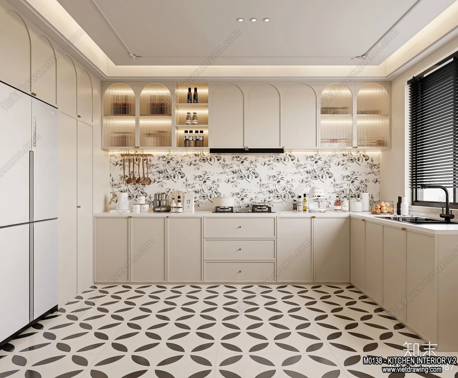Kitchen - Modern Style Interior 3D Scenes - 215