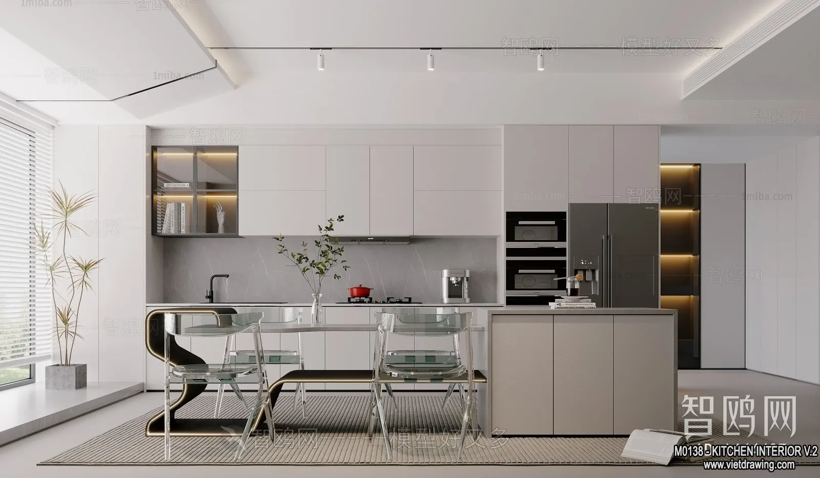 Kitchen - Modern Style Interior 3D Scenes - 220