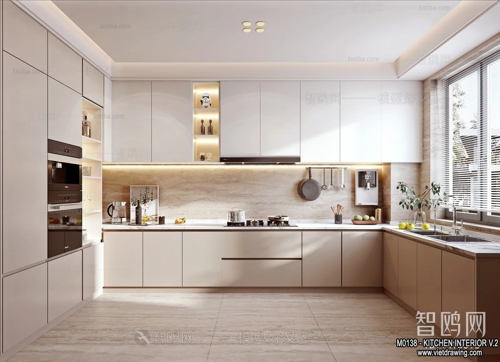 Kitchen - Modern Style Interior 3D Scenes - 225