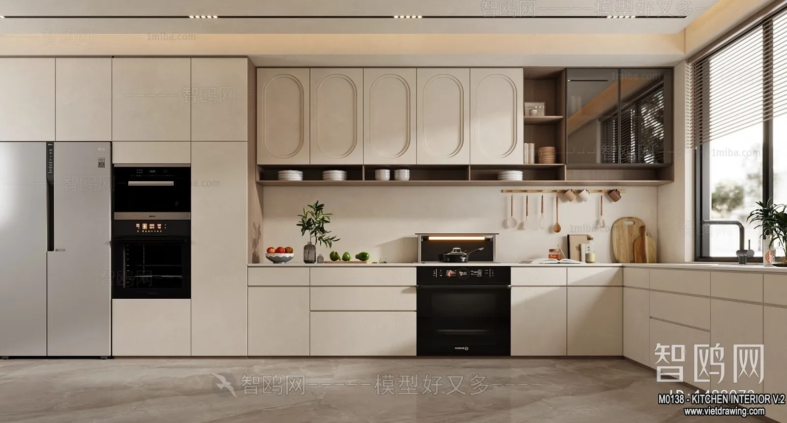 Kitchen - Modern Style Interior 3D Scenes - 227