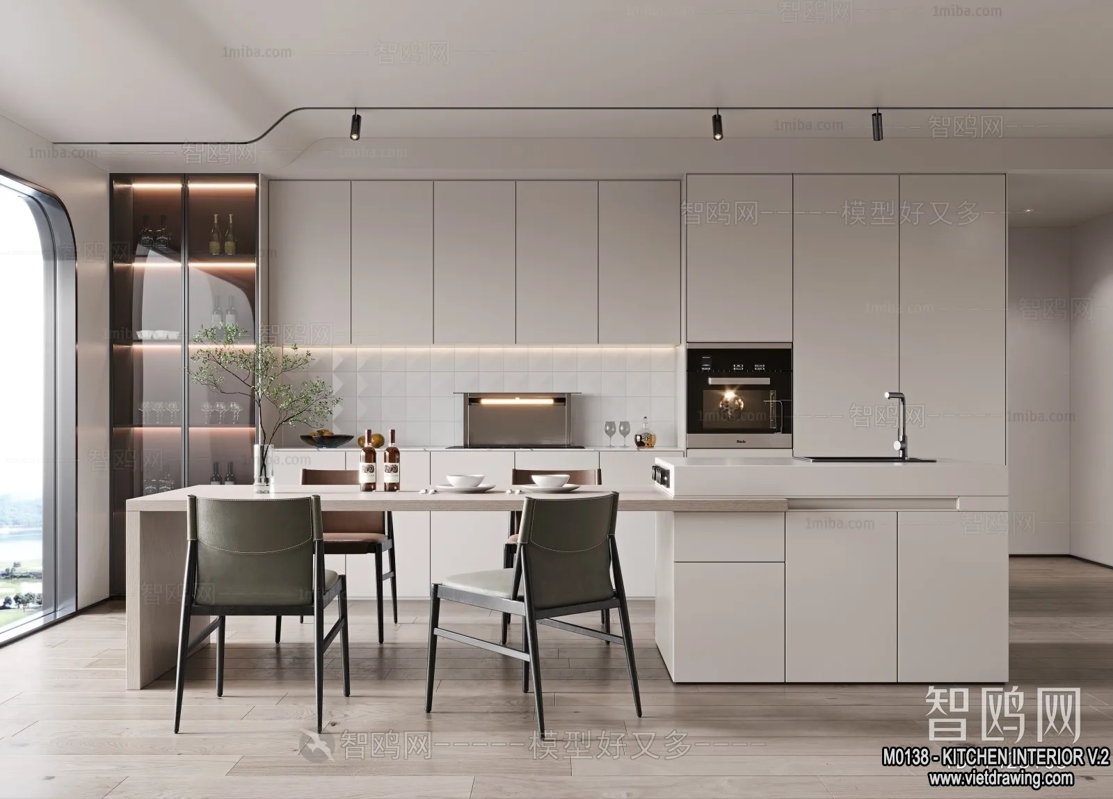 Kitchen - Modern Style Interior 3D Scenes - 229