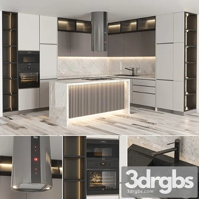 Kitchen Modern03 3D Model Free