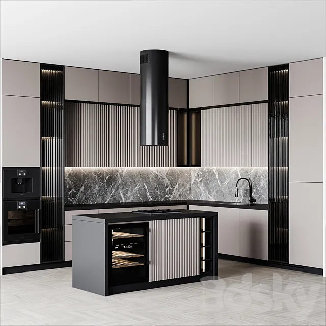 Kitchen Modern147 3D Model