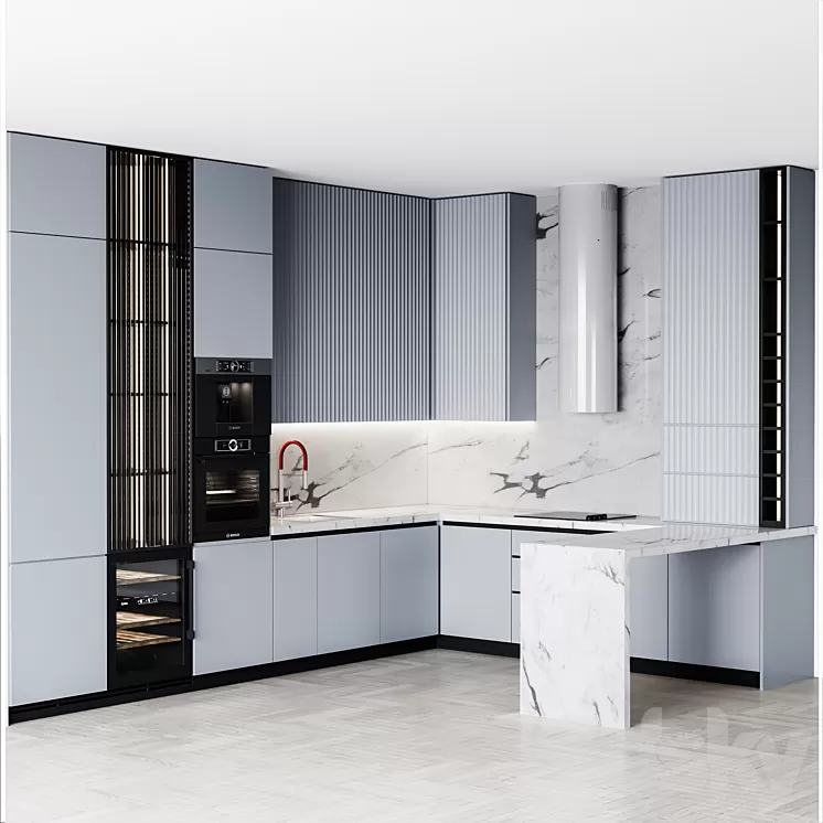 Kitchen Modern150 3D Model Free