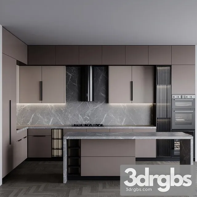 Kitchen Modern152 3D Model Free