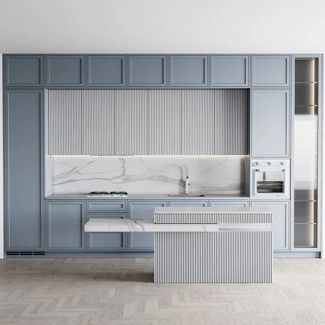 Kitchen modern159smge set 3D Model