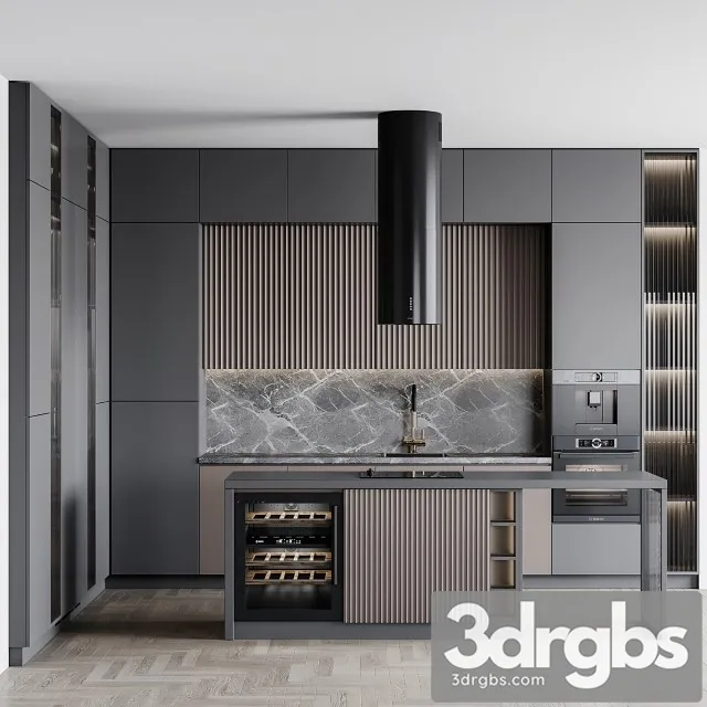 Kitchen Modern160 3D Model Free