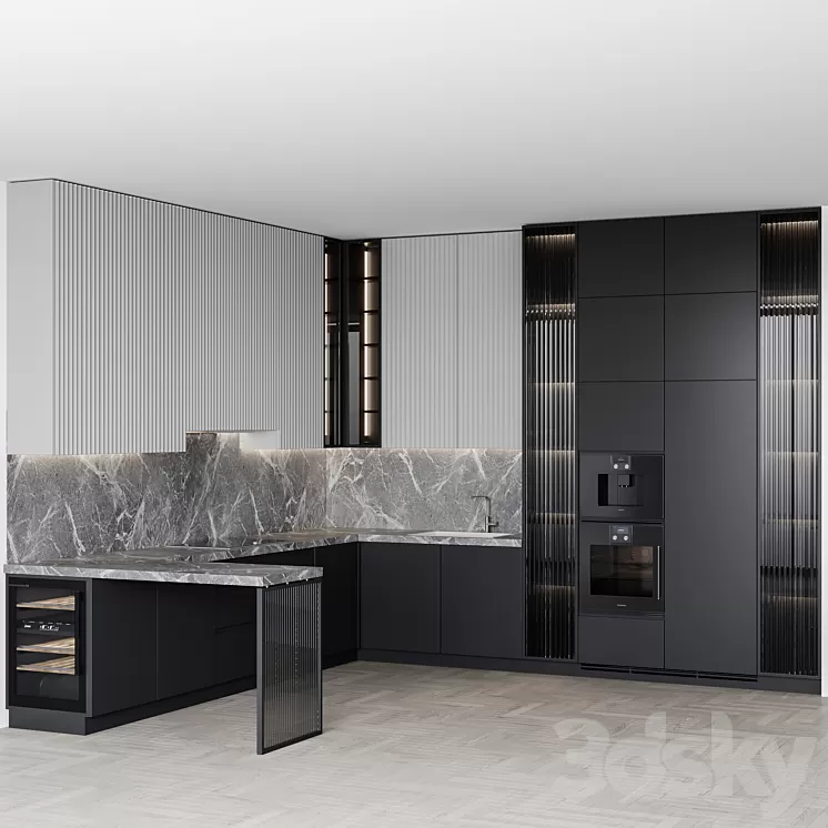 kitchen modern163 3D Model Free